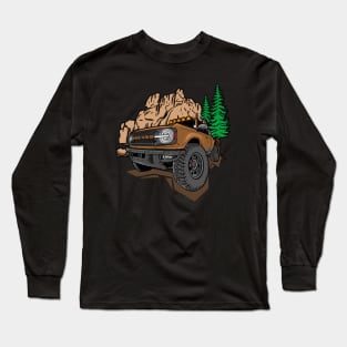 Ford Bronco Design - Brown Bronco Long Sleeve T-Shirt